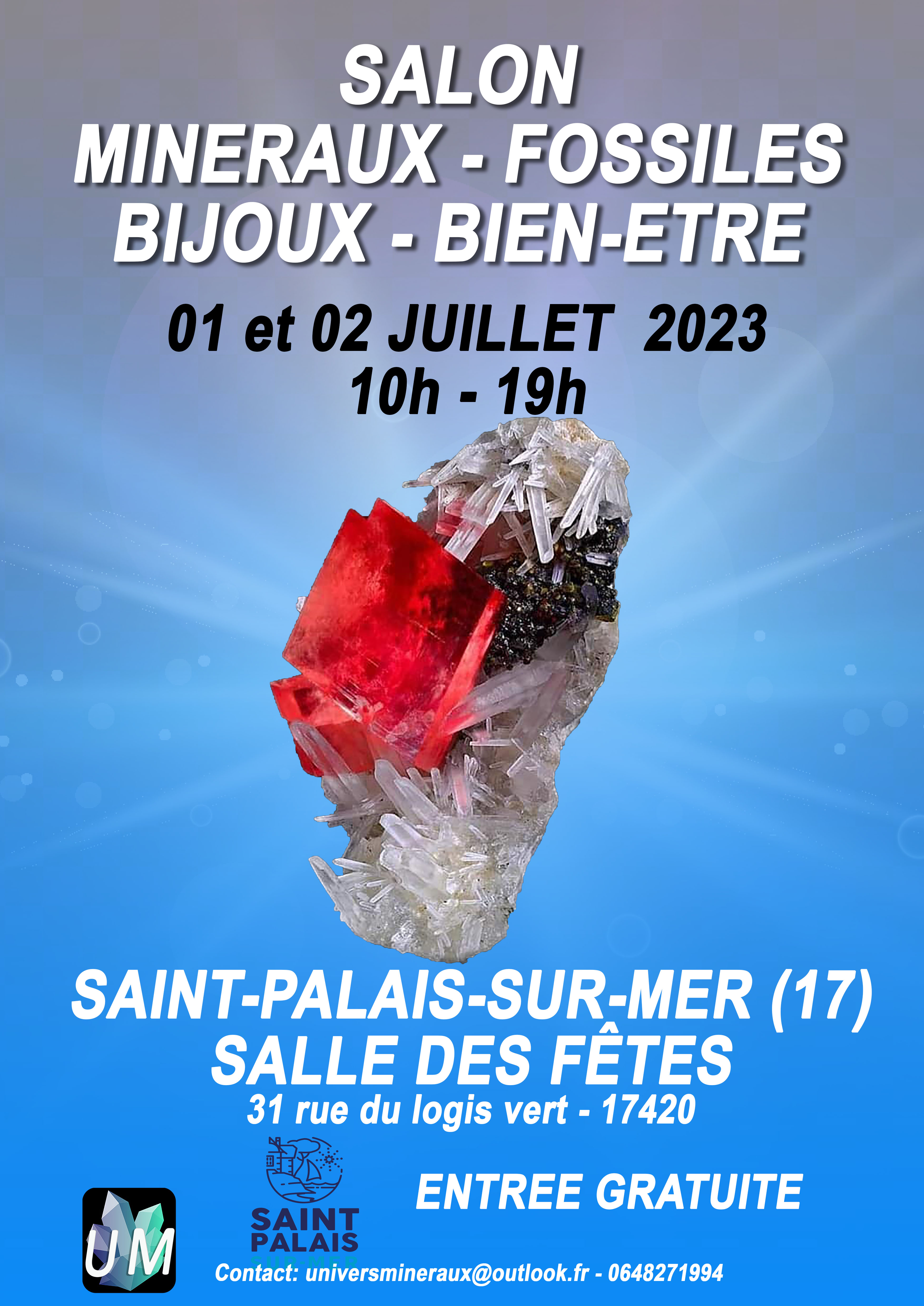 Salon minéraux, fossiles, bijoux de créateur et bien-être.