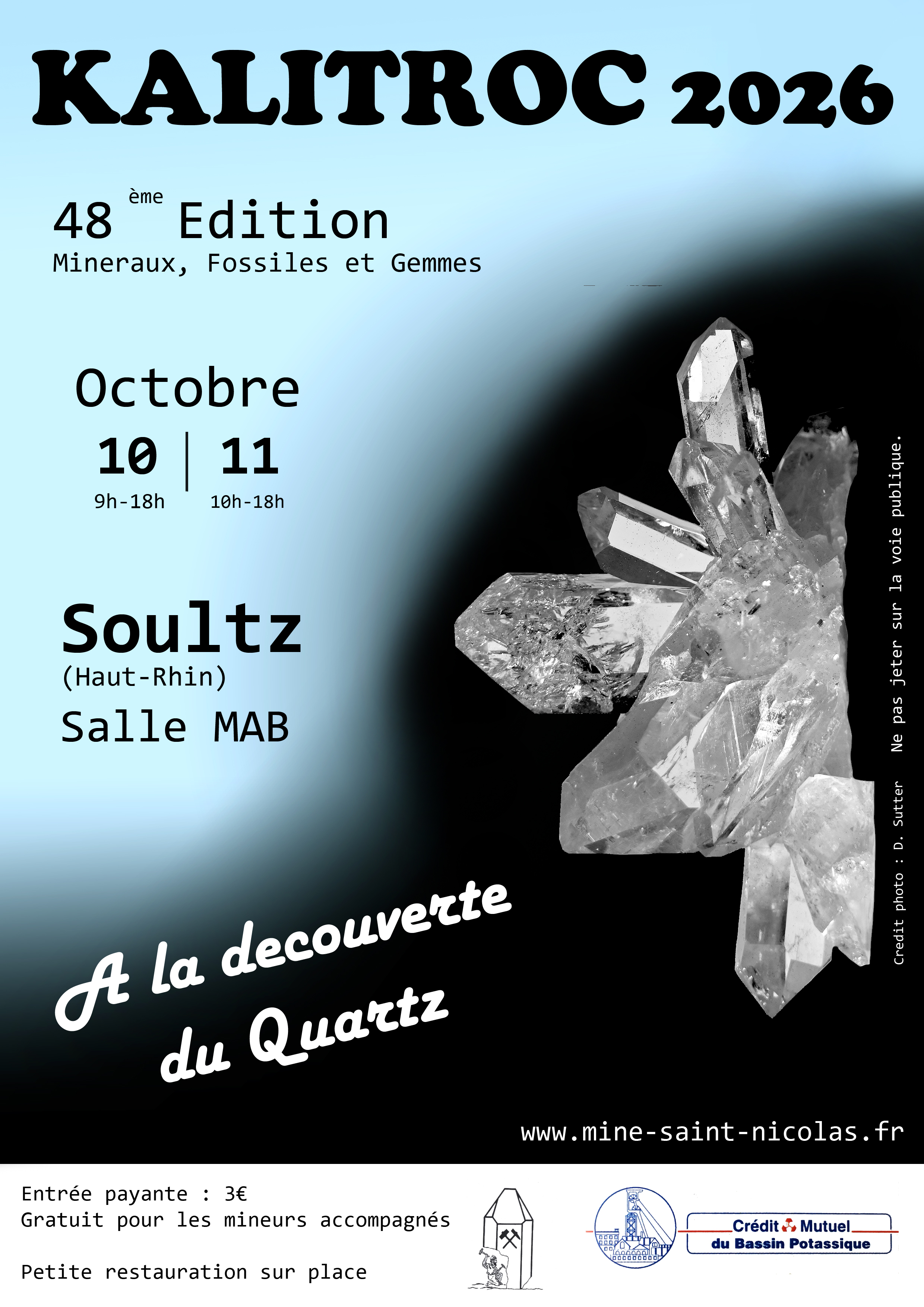 KALITROC 48ème édition, minéraux, fossiles et gemmes