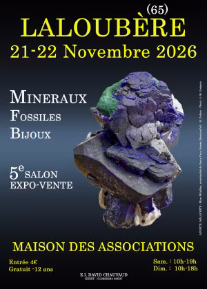 5ª FERIA DE MINERALES, FÓSILES Y JOYERÍA DE LALOUBERE