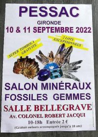 26ª Feria de Minerales, Fósiles y Gemas de Pessac