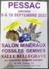 27ª FERIA DE MINERALES Y GEMAS FÓSILES DE PESSAC