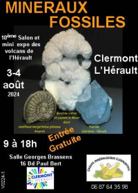10ª Exposición de Mineralogía y Paleontología de Clermont l'Hérault
