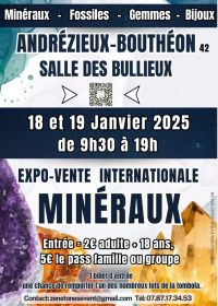 Exposición de minerales, fósiles, gemas y joyería.