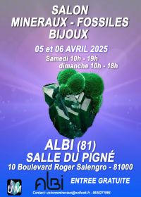 Exposición de minerales, fósiles y joyería de diseño.