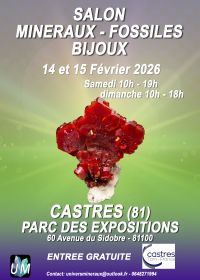 Exposición de minerales, fósiles y joyas de diseño.