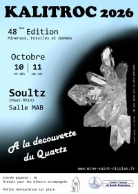 KALITROC, 48.ª edición, minerales, fósiles y gemas