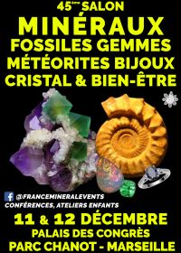 45a Feria de Minerales Evento Marsella - Minerales, Fósiles, Gemas, Joyas, Cristal y Bienestar