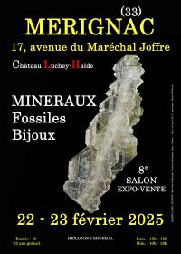 8.ª exposición de joyas fósiles de minerales de Mérignac