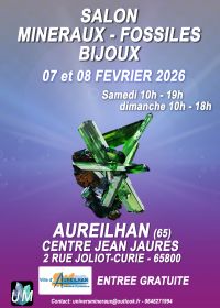 Exposición de minerales, fósiles y joyas de diseño.