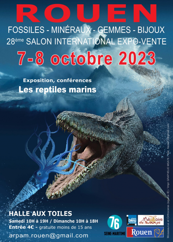 28ª Feria Internacional de Fósiles, Minerales, Gemas y Joyería de Rouen