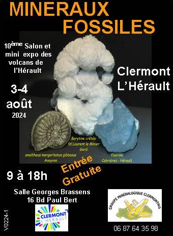 10ª Exposición de Mineralogía y Paleontología de Clermont l'Hérault