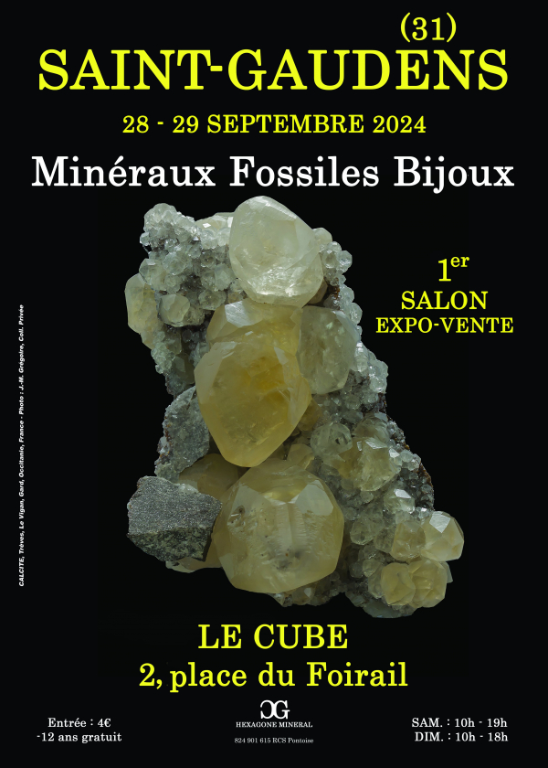 1ª EXPOSICIÓN DE JOYERÍA DE MINERALES FÓSILES en SAINT-GAUDENS