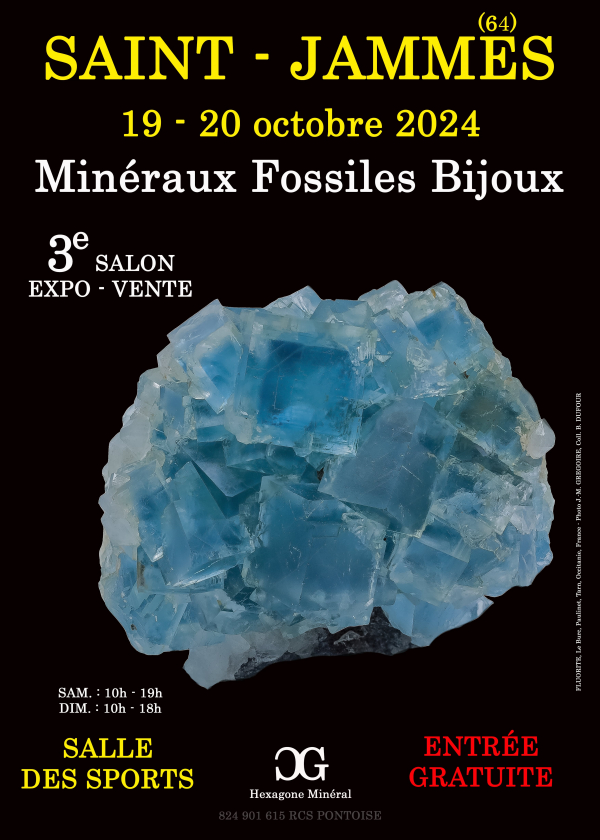 3ª EXPOSICIÓN DE JOYAS FÓSILES DE MINERAUYX en SAINt-JAMMES