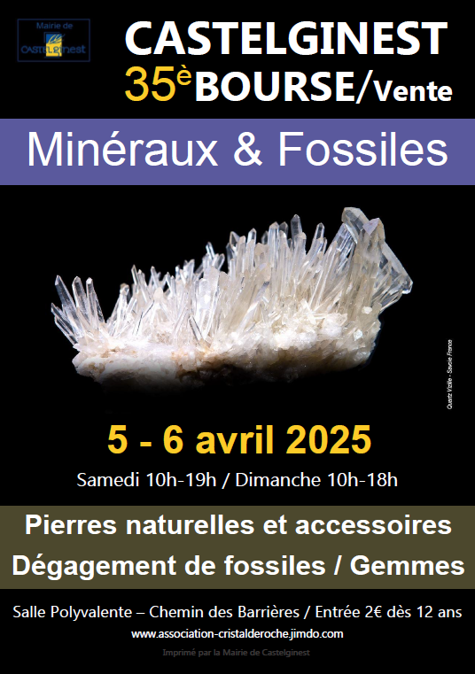 35ª Feria de Minerales Fósiles y Piedras Naturales en CASTELGINEST