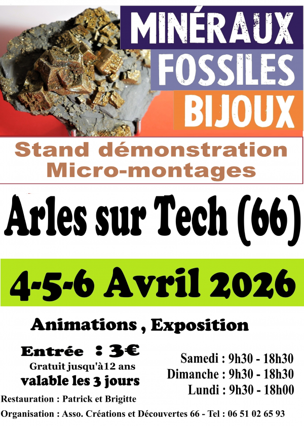 Salón de Minerales, Fósiles y Joyas de Arles-sur-Tech
