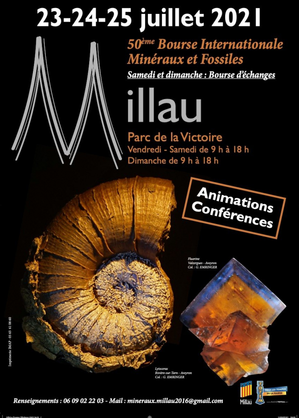 50 ° Intercambio Internacional de Gemas de Minerales Fósiles de Millau