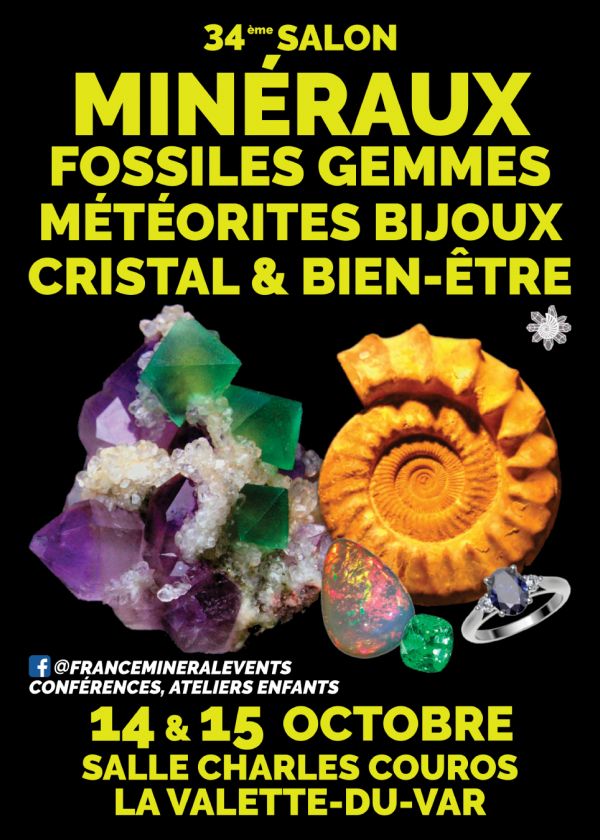 34ª Exposición de Minerales, Fósiles, Gemas y Joyas de Valette-du-Var