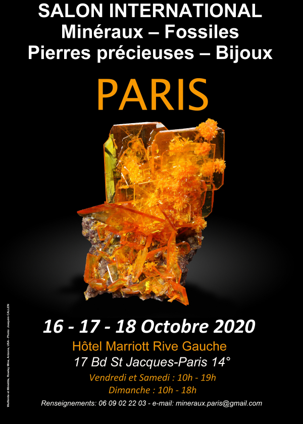Feria Internacional de Joyería de Piedras Preciosas de Minerales Fósiles de París