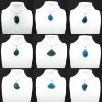 Colgante de apatita azul de Madagascar - Piedra natural