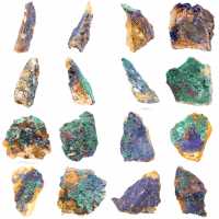 Mineral en bruto Azurita Malaquita Mineral en bruto Azurita Malaquita