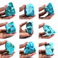 Piedra pulida en crisocola del Congo