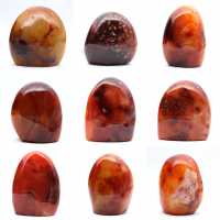 Cornalina pulida (pequeña pieza) - Mineral decorativo (Madagascar)