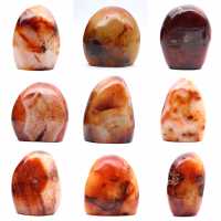 Cornalina pulida (pequeña pieza) - Mineral decorativo (Madagascar)