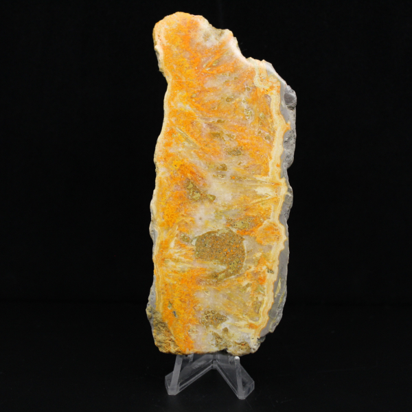 Ejemplar de jaspe abejorro volcánico pulido