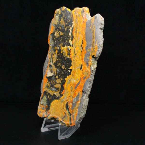 Jaspe abejorro de Indonesia: gran placa pulida