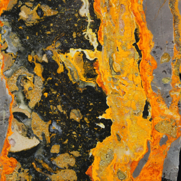 Jaspe abejorro de Indonesia: gran placa pulida