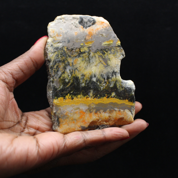 Placa decorativa de abejorro de jaspe - 130 g