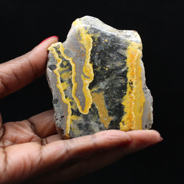 Ejemplar de jaspe abejorro pulido - 105 g