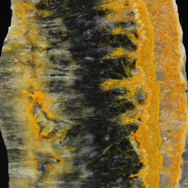 Pequeña placa pulida de jaspe abejorro