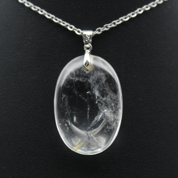 Colgante de cristal de roca de Madagascar