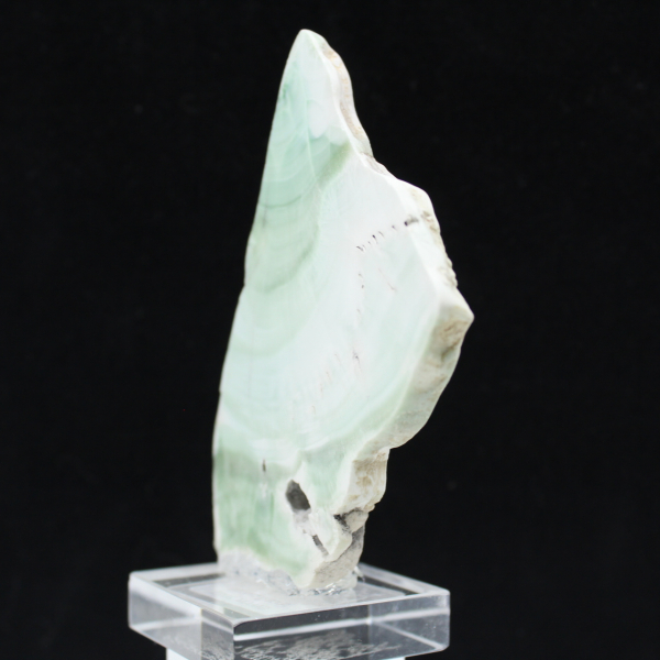 Rebanada natural de aragonita verde para decoración