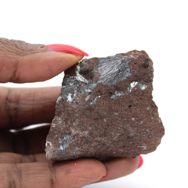 Micromuestra de pirolusita, roca natural