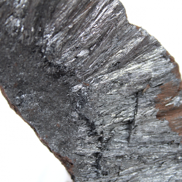 Pequeño ejemplar de pirolusita, cristalización en Marruecos