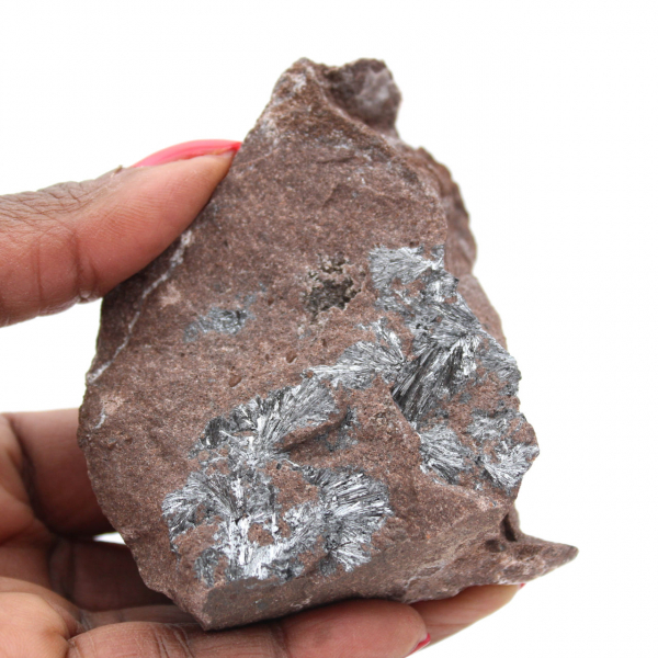 Pirolusita marroquí, cristalización auténtica