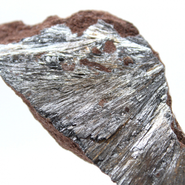 Pirolusita, espécimen de cristal delgado de Marruecos