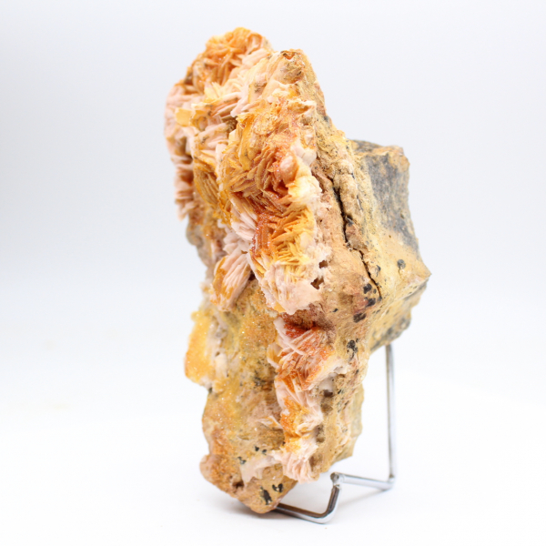 Ejemplar de barita naranja marroquí en cristales naturales