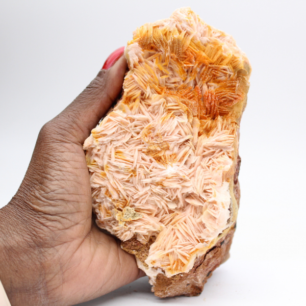 Barita naranja marroquí con cristales estructurados