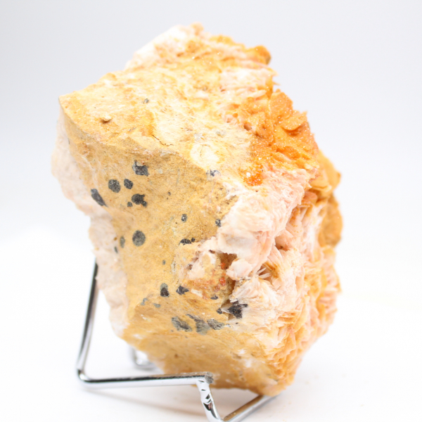 Barita naranja marroquí con cristales naturales