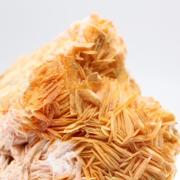 Barita naranja marroquí con cristales naturales