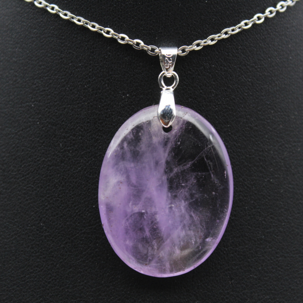 Colgante de cuarzo morado de Madagascar - Mineral Elegance