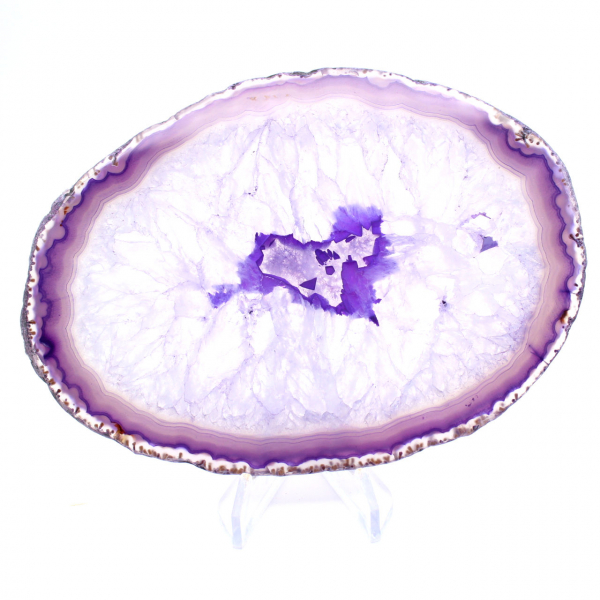 Lámina de ágata púrpura - Origen: Brasil