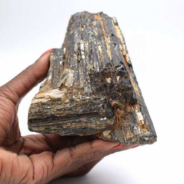 Cristal de turmalina negra en bruto - Origen Madagascar