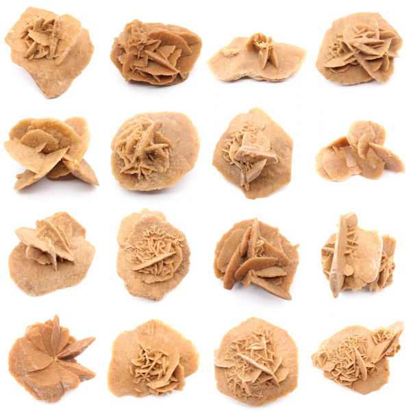 Pequeña Rosa del Desierto de Marruecos: fragmento geológico natural