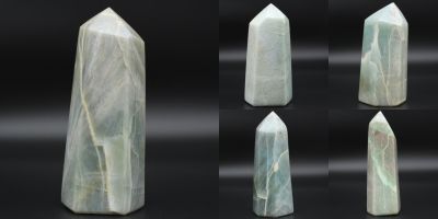 Prismas de piedra de garnierita Madagascar collection febrero 2021
