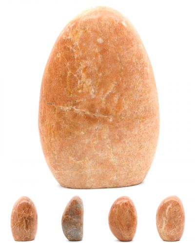 Piedra de luna naranja rosa de forma libre Madagascar collection noviembre 2021