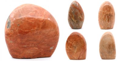 Piedra de luna naranja rosa de forma libre Madagascar collection noviembre 2021